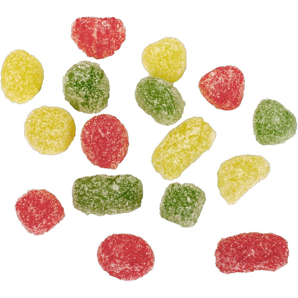 Fruchtgummi mit Zucker 16-teilig, 2,5-4 cm