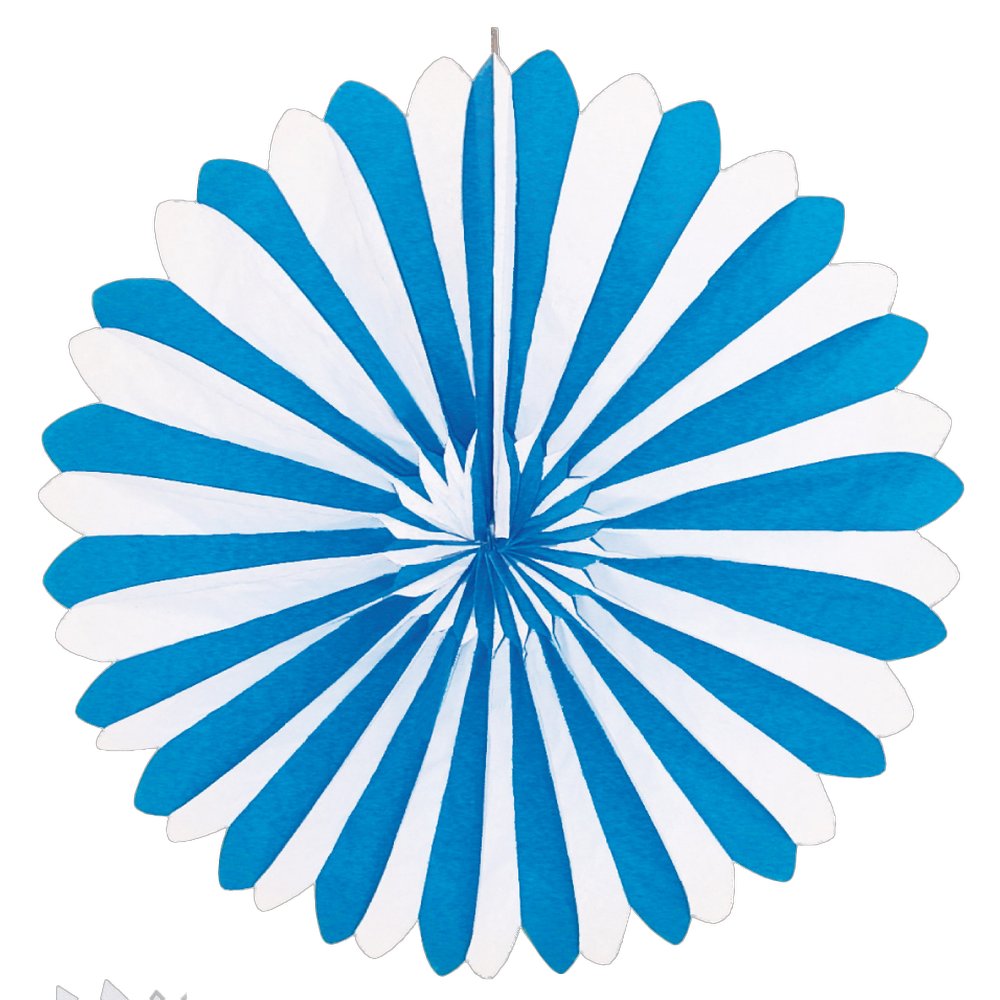Faltrosette blau-weiß Ø 60 cm