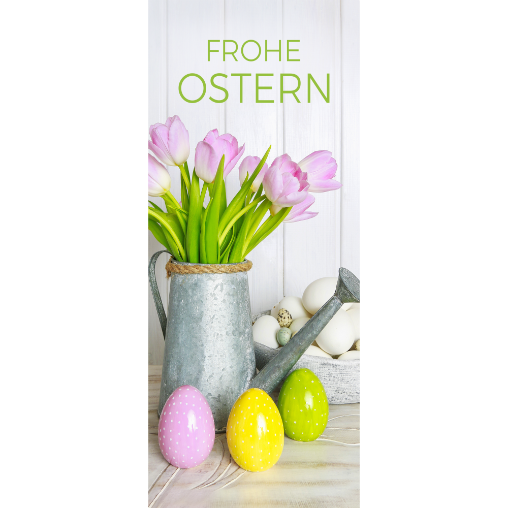 Banner Frohe Ostern, 75 x 180 cm