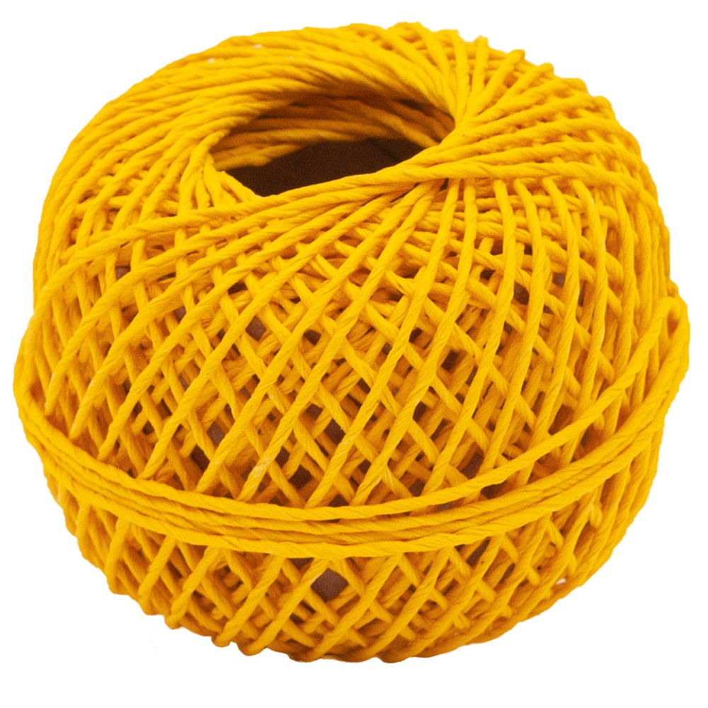 Kordel gedreht 100% Nature gelb, 1 mm x 20 m