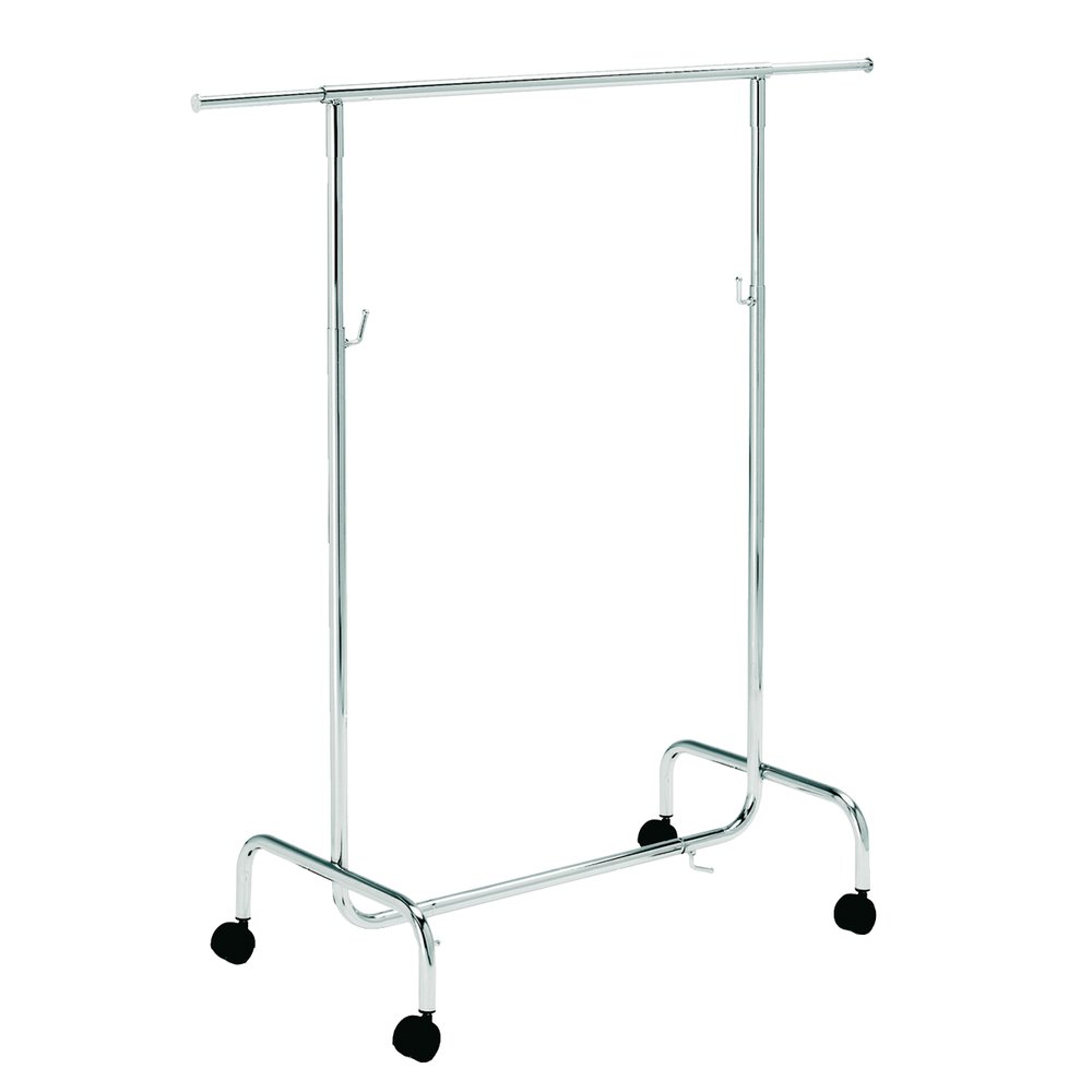 Konfektionsständer Variabel klein, chrom, 83 x 55 cm, 110-180 cm ausziehbar