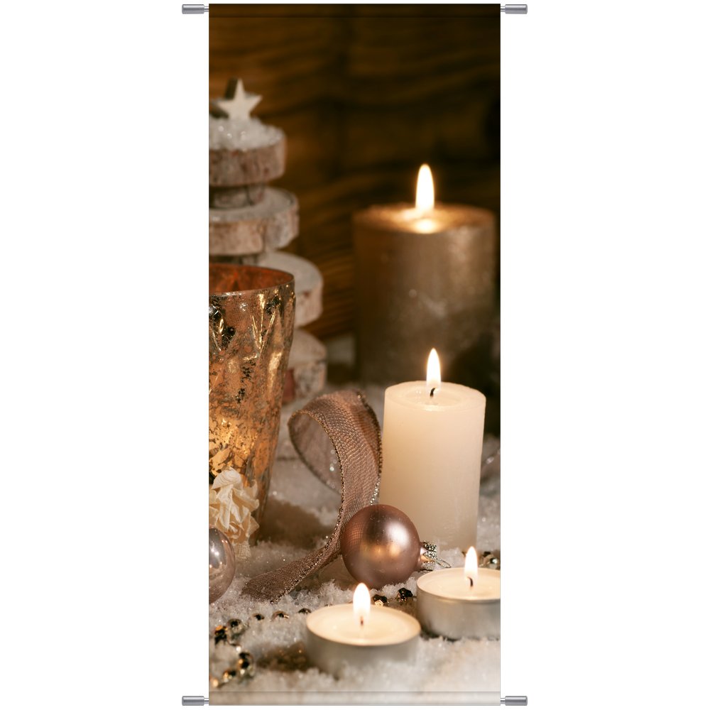 Banner Kerzenlichter, 75 x 180 cm