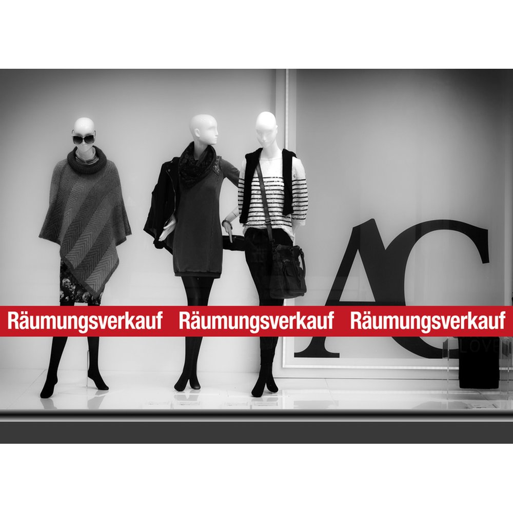 Ankleber XXL Räumungsverkauf 250 x 15 cm