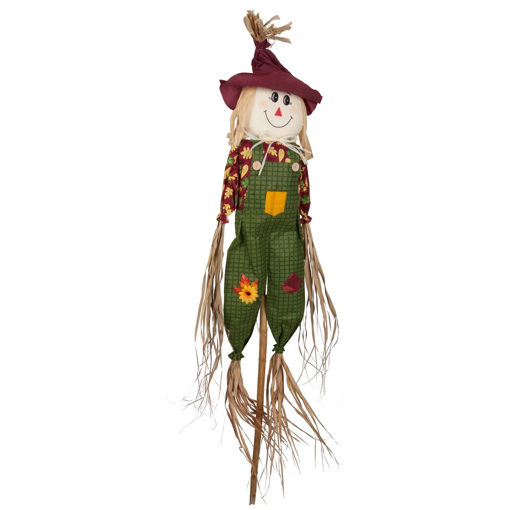 Vogelscheuchenpaar auf Stab, 45 x 160 cm