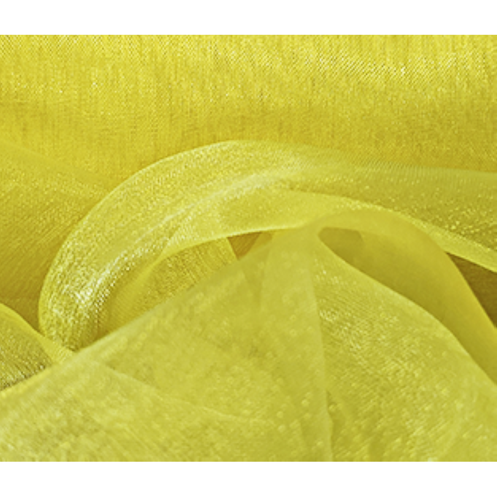 Organza Stoff gelb, 145 cm breit