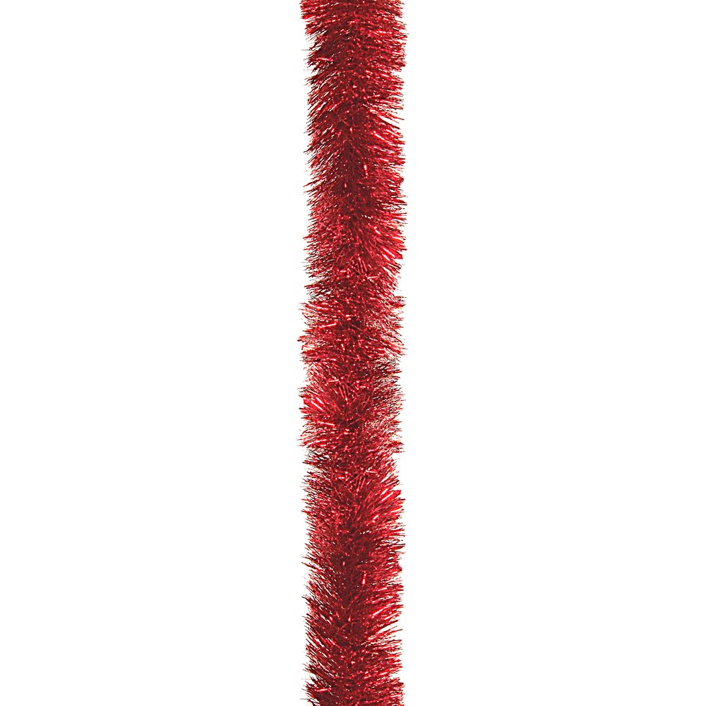 Tinselgirlande Folie rot, Ø 10 cm x 4 m