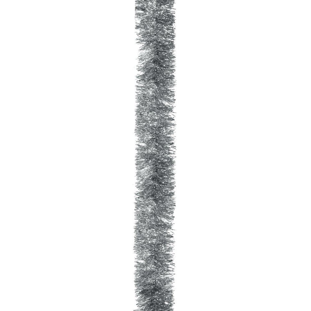 Tinselgirlande Folie Folie silber, Ø 10 cm x 4 m