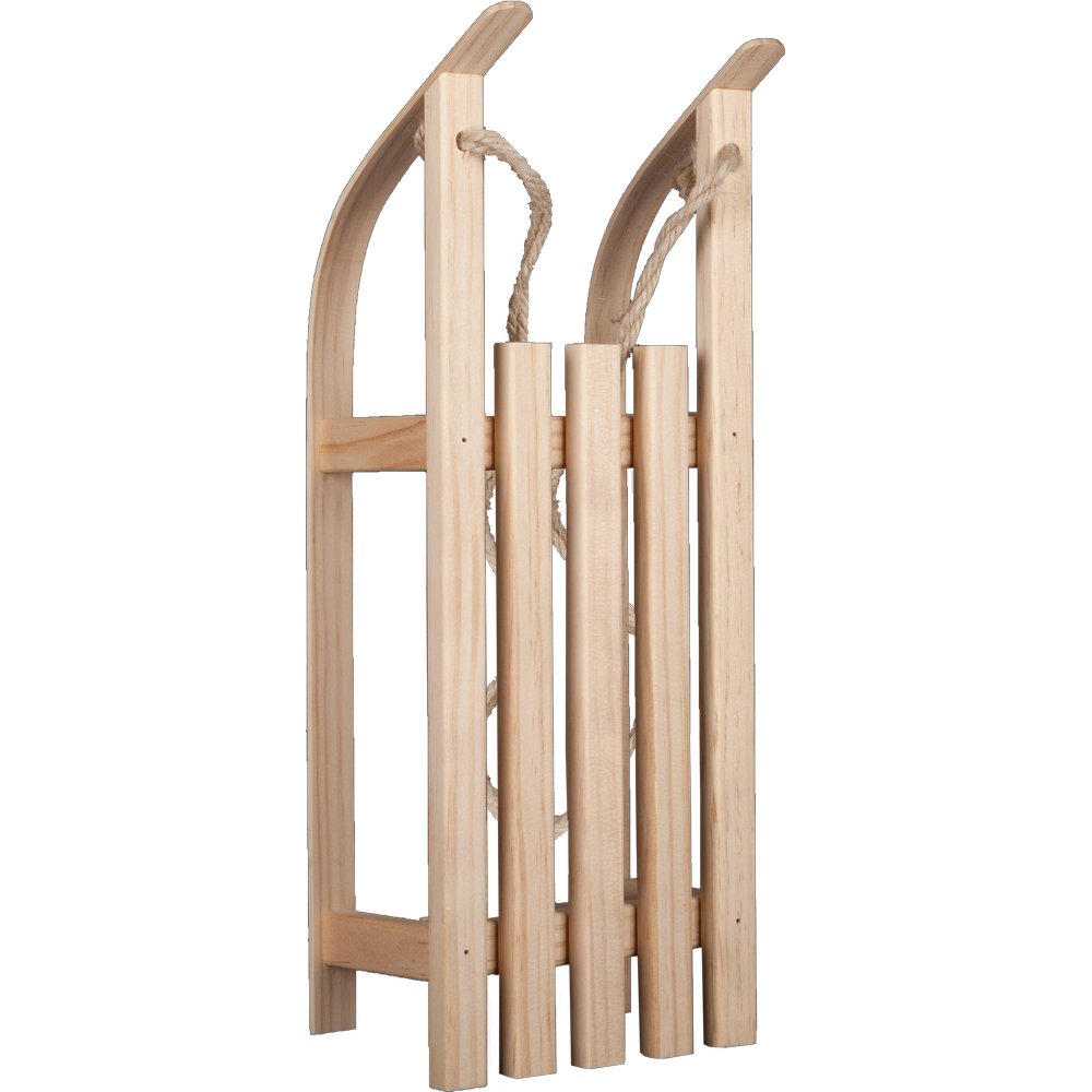 Schlitten aus Holz, 38 x 15 x 8 cm