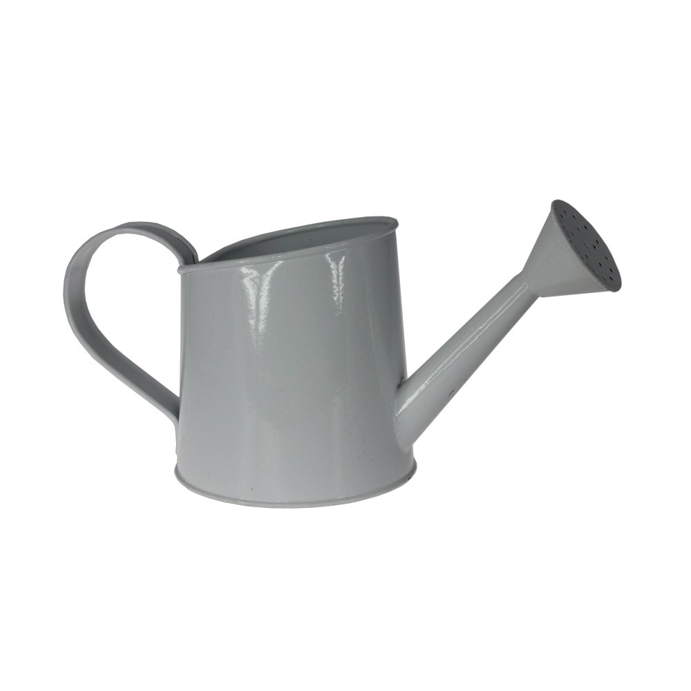 Zink-Gießkanne weiß, 26 x 11 x 13 cm