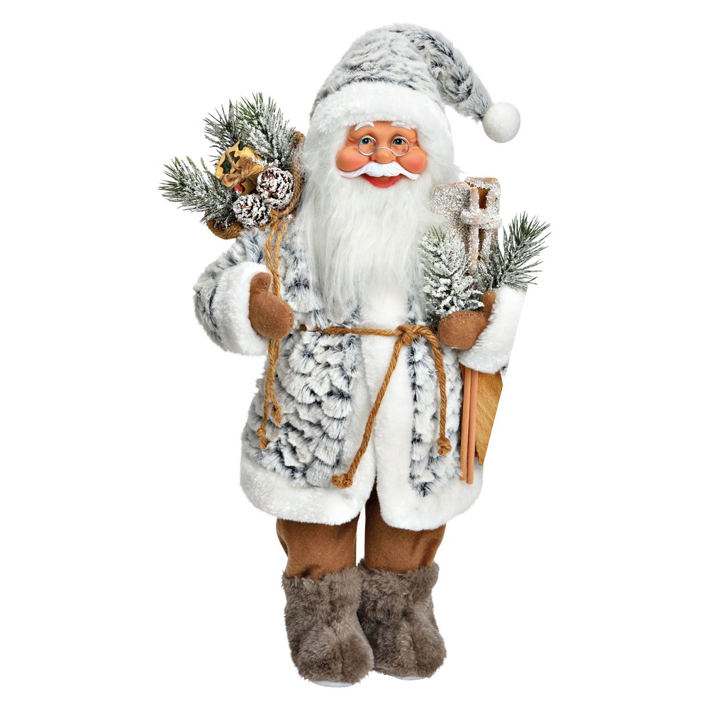 Nikolaus Nostalgisch grau/braun,H 49 cm