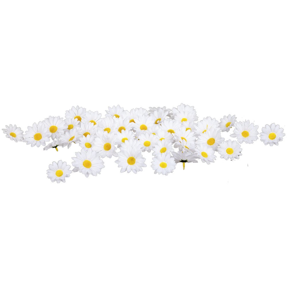 Margeriten Streublüten weiß, 48 Stück, Ø 7,5 + 5,5 cm