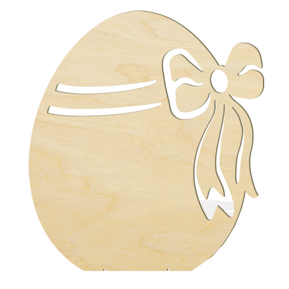 Display 2D Ei mit Schleife, 47 x 50 cm