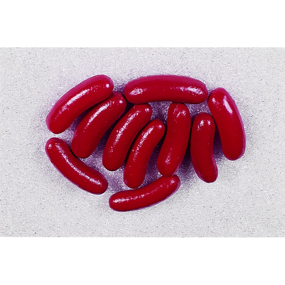 Bockwürstchen 10 Stück rot, 9,5 x 3 cm