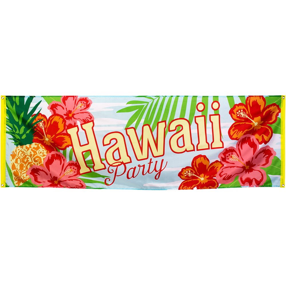 Banner Hawaii Party bunt,B220 x H74 cm