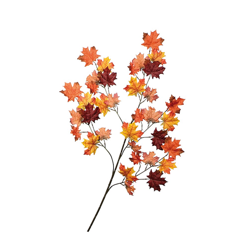 Ahornlaubzweig groß rot-orange, 100 cm