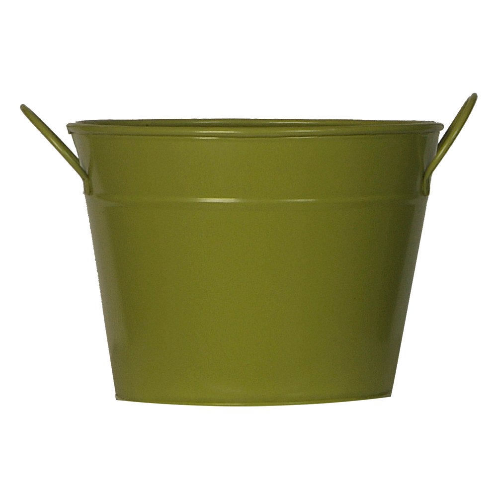 Eimer Zink grün, 13 cm, Ø 17,5 cm