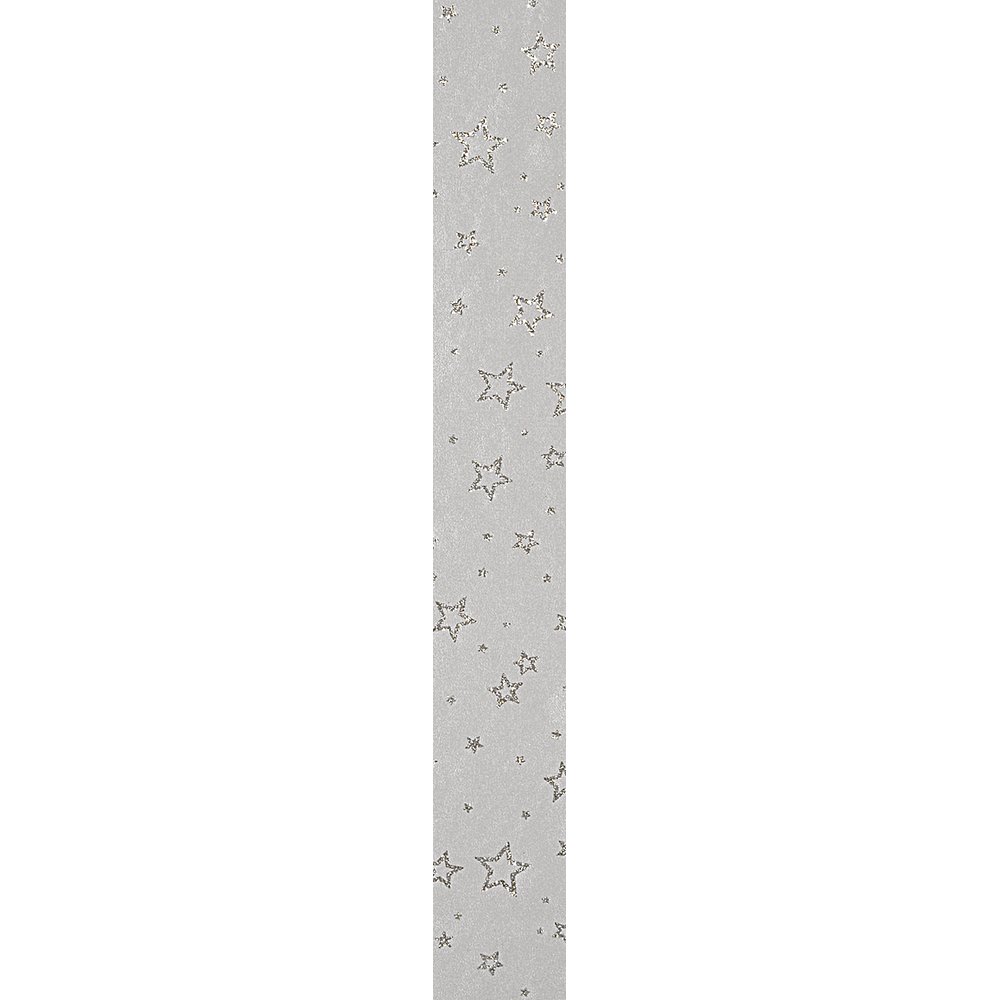 Stoff Glitter Star weiß-silber, 150 cm breit