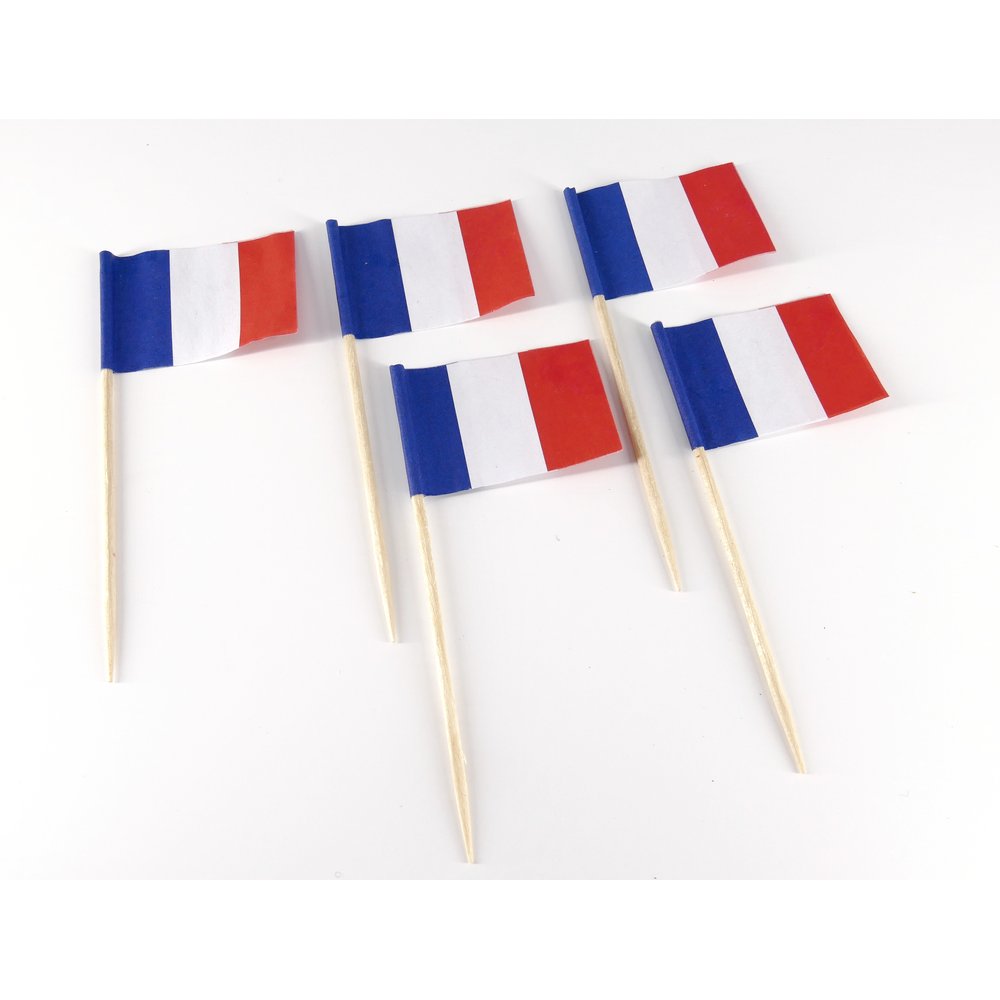 Flaggenpicker Frankreich 200 Stück
