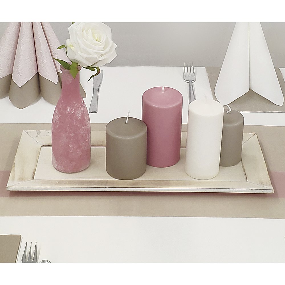 Tablett Agon natur/weiß, 42,5 x 17,5 x 1,9 cm