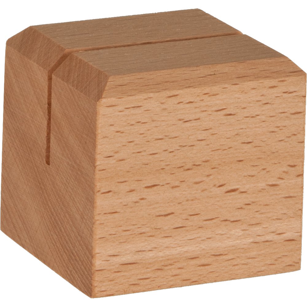 Holzaufsteller für Elemente natur, 5 x 5 x H 5 cm