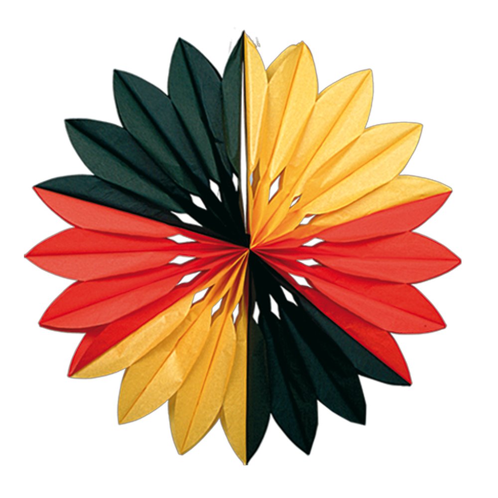 Faltrosette Papier Deutschland 60 cm