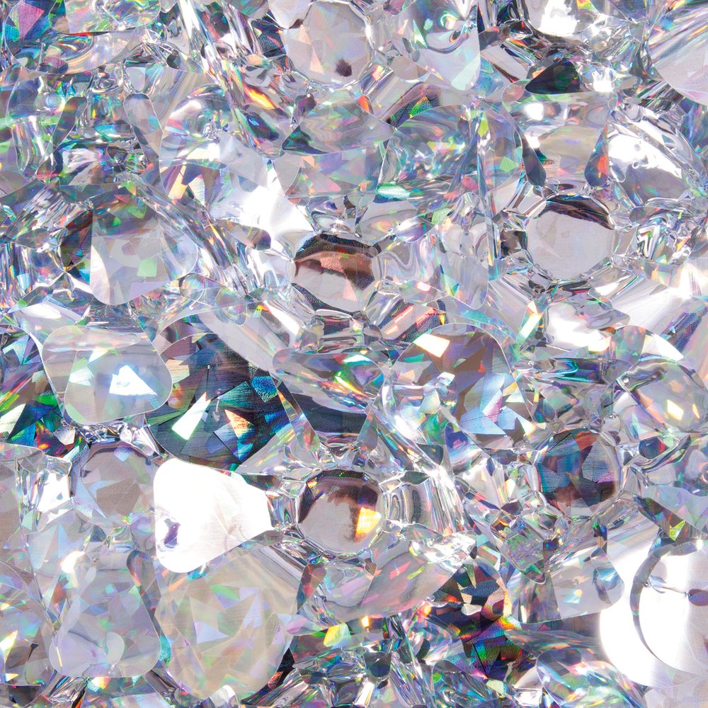 Effektfolie holografisch silber holografisch, B90 cm, lfmtr.