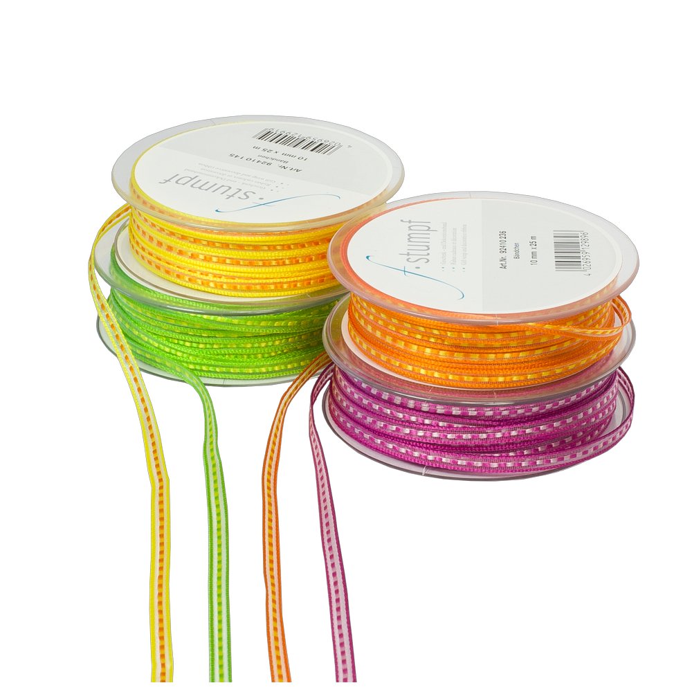 Band Bändchen gelb, 10 mm x 25 m