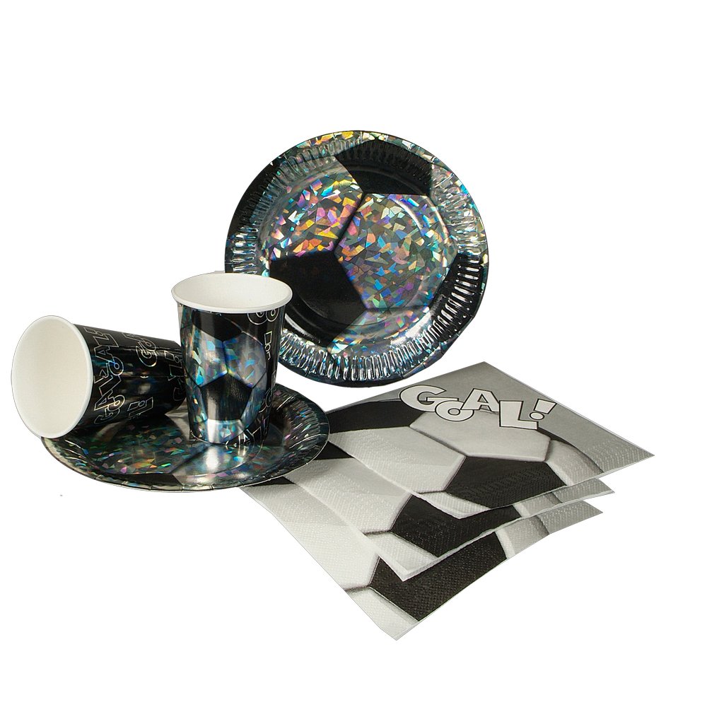 Einweg-Becher Fußball 0,2 Liter, 6 Stück