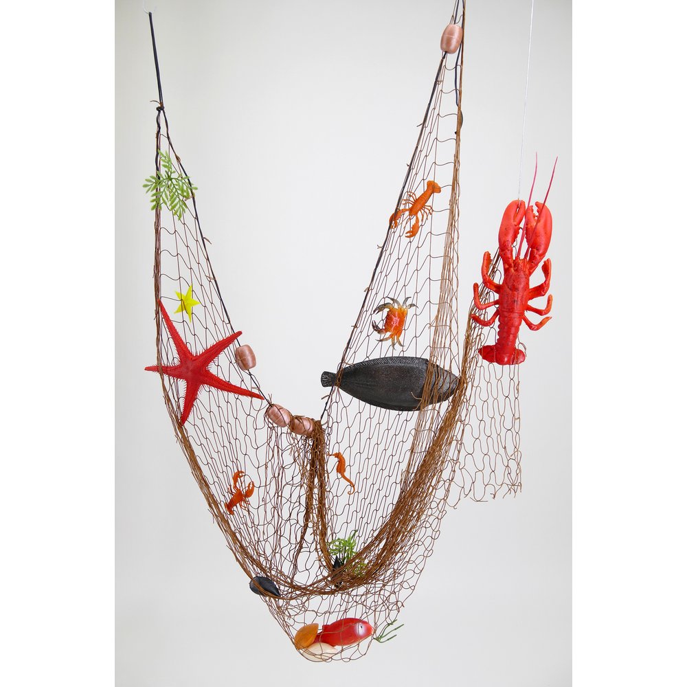 Netz mit Meerestieren, 200 x 150 cm