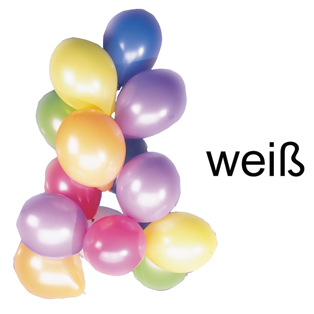 Luftballons 100 Stück weiß 90-100 cm Umfang