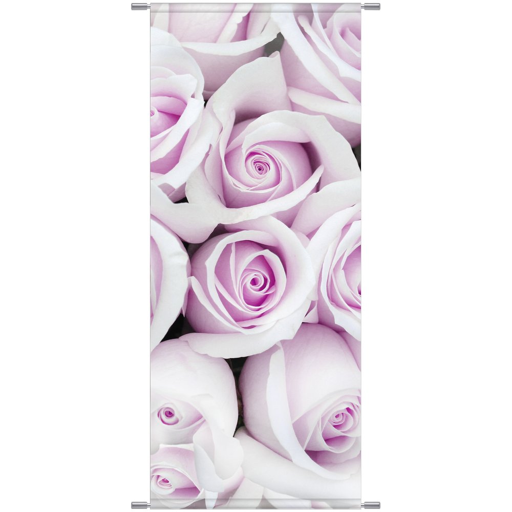 Banner Rosenblüten Rosalia pink, 75 x 180 cm