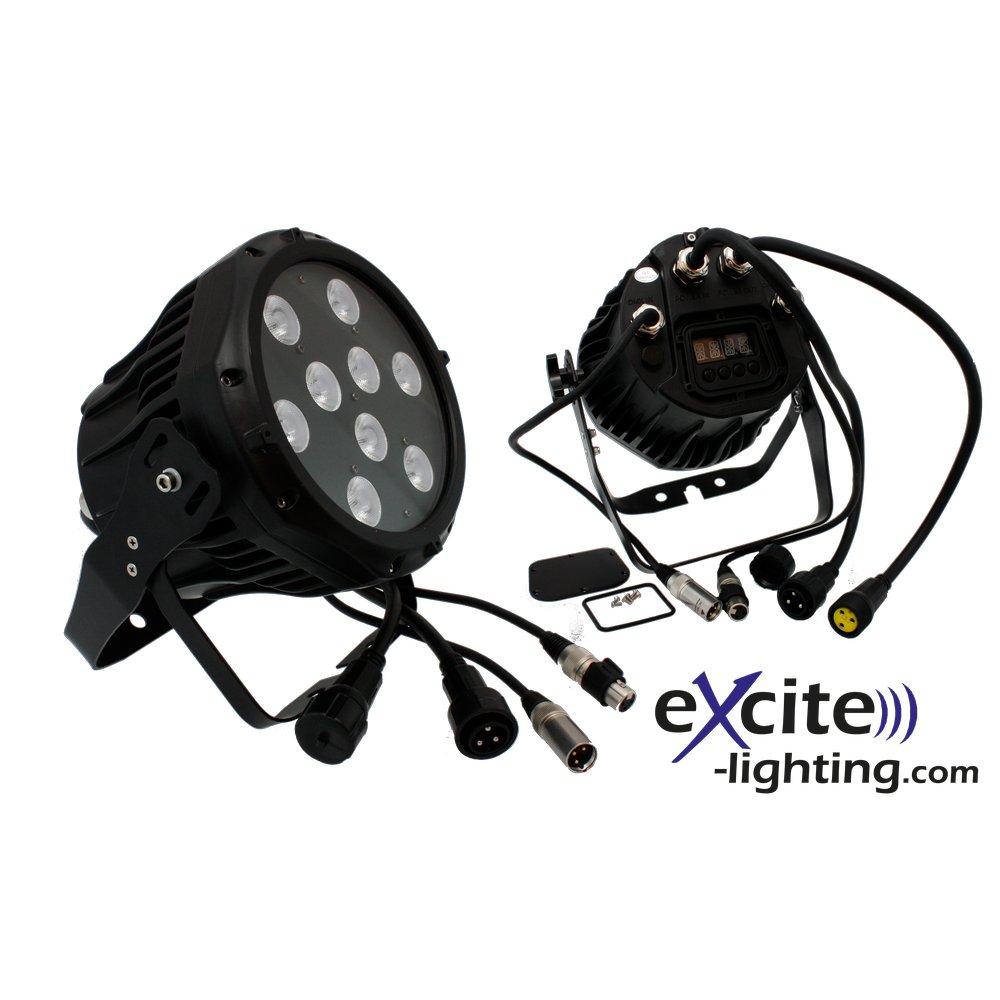 ExBeamer RGBW 25 IP65 schwarz,20x25x30cm