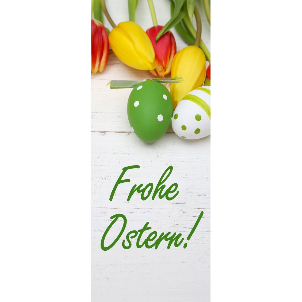 Banner Frohe Ostern, 75 x 180 cm