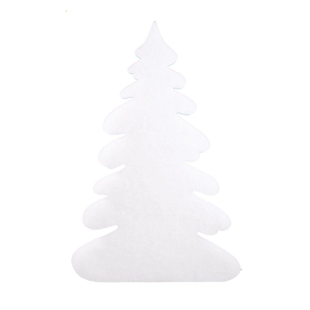 Tanne Watte flach weiß, 50 x H 85 cm