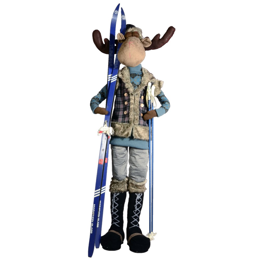 Elch stehend mit Kleidung XXL, 260 cm
