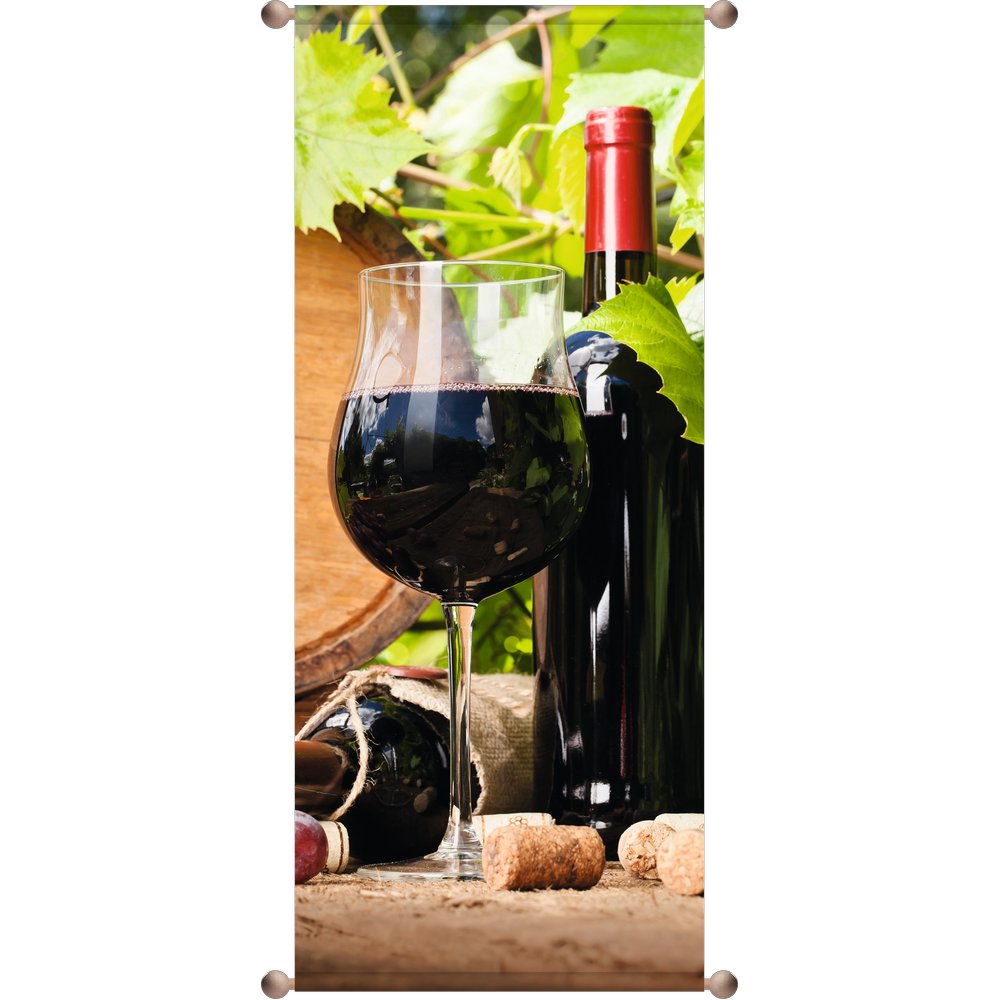 Banner Wein rot, 75 x 180 cm