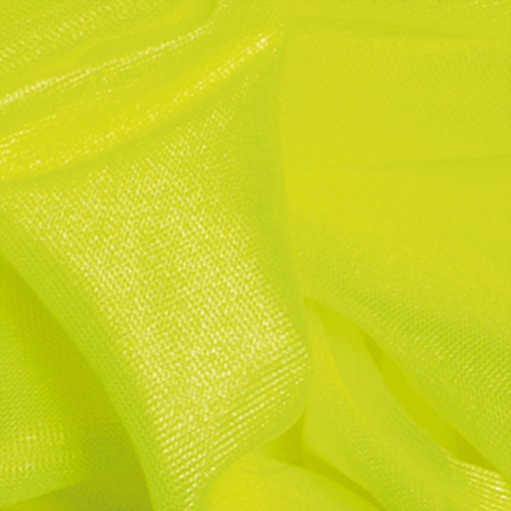 Stoff Trilobe neongelb-glänzend, 145 cm breit
