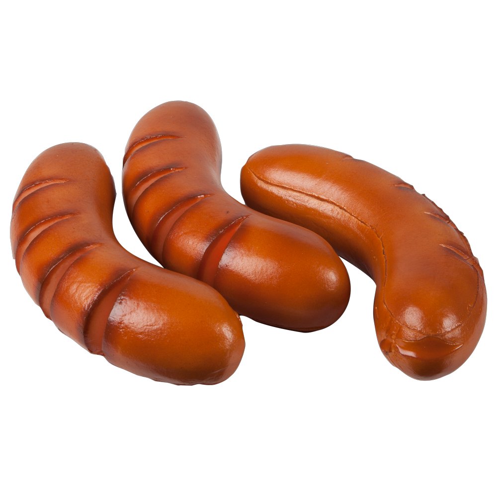 Bockwurst gegrillt 3 Stück, Ø 3,5 x 13 cm