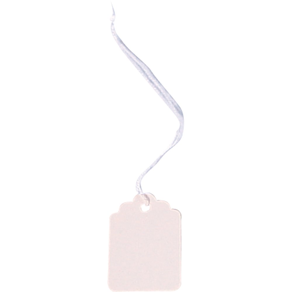 Hängeetiketten 25 x 39 mm weiß 1000 Stück