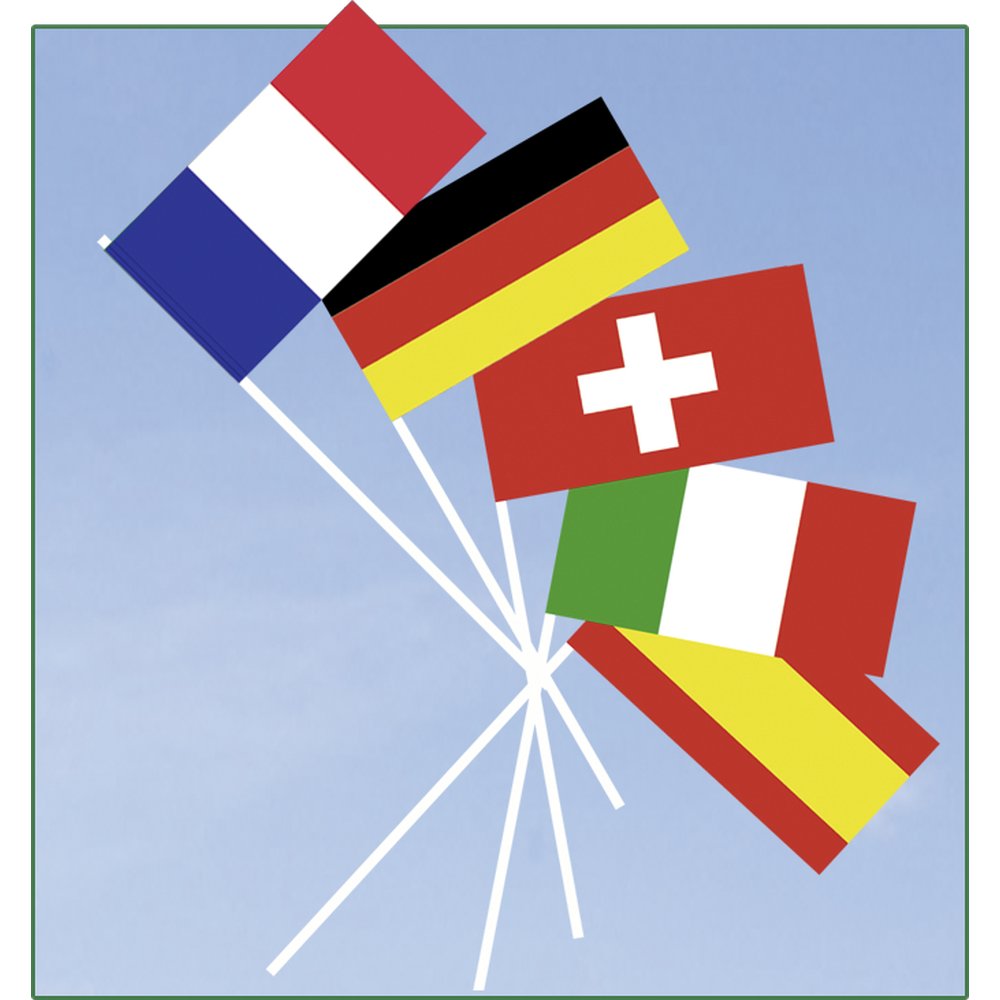 Fähnchenset Europa 24-Nationen, 40 cm