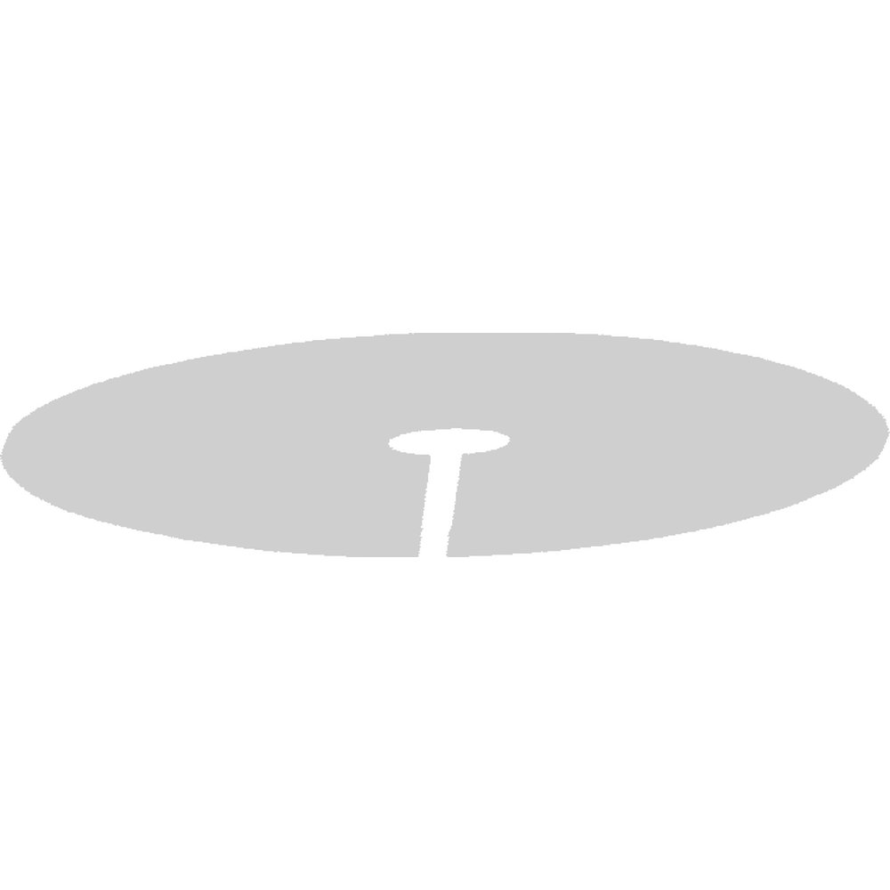 Weihnachtsbaum-Decke weiß,Ø 98 cm, 2cm dick