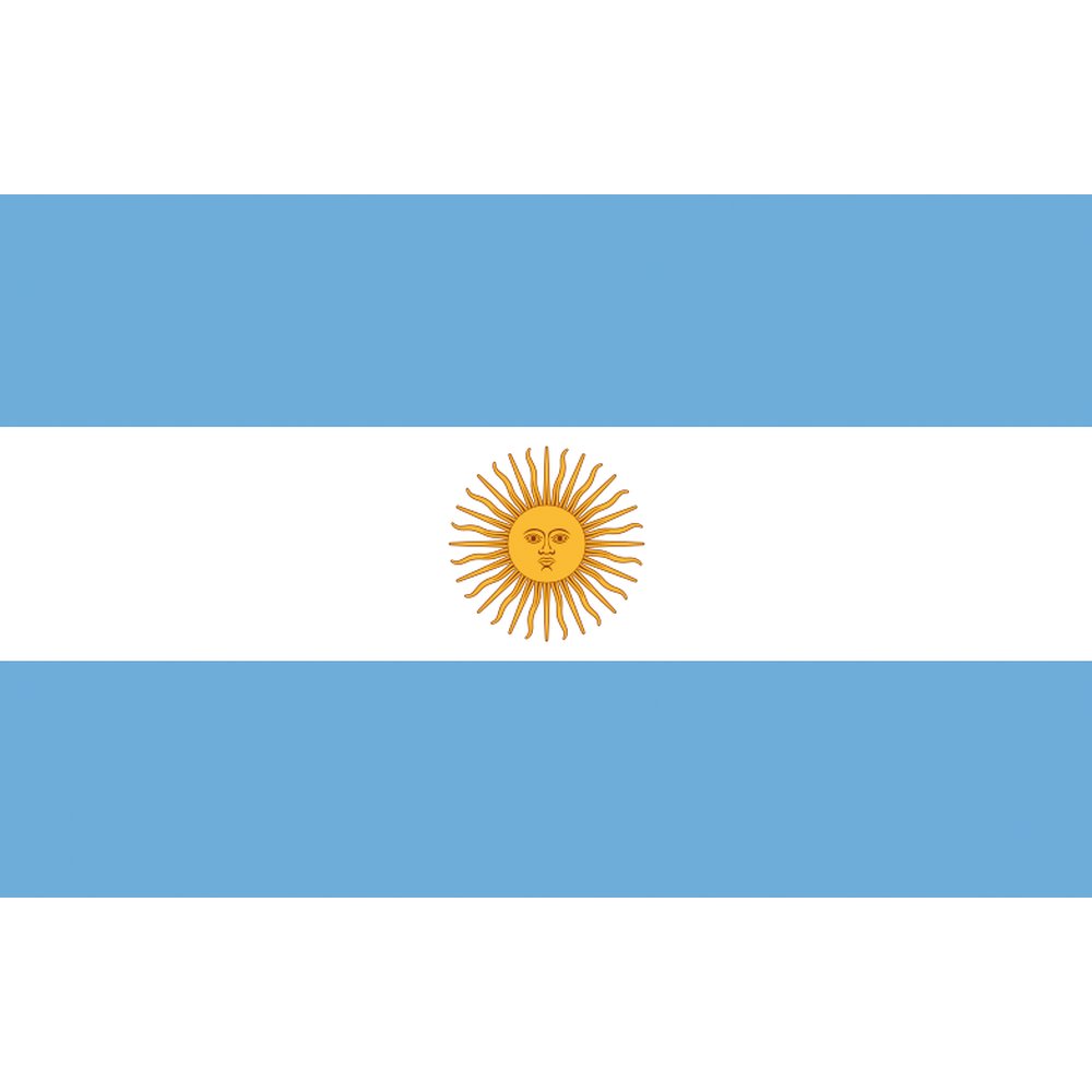 Flagge aus Stoff Argentinien, 90 x 150 cm