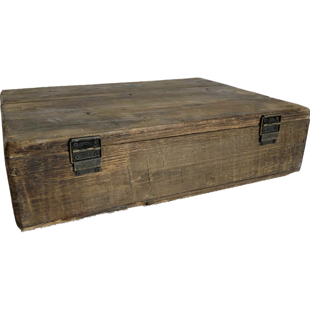 Holzkoffer Antik-Art/Vintage, 41 x 32 x 11 cm