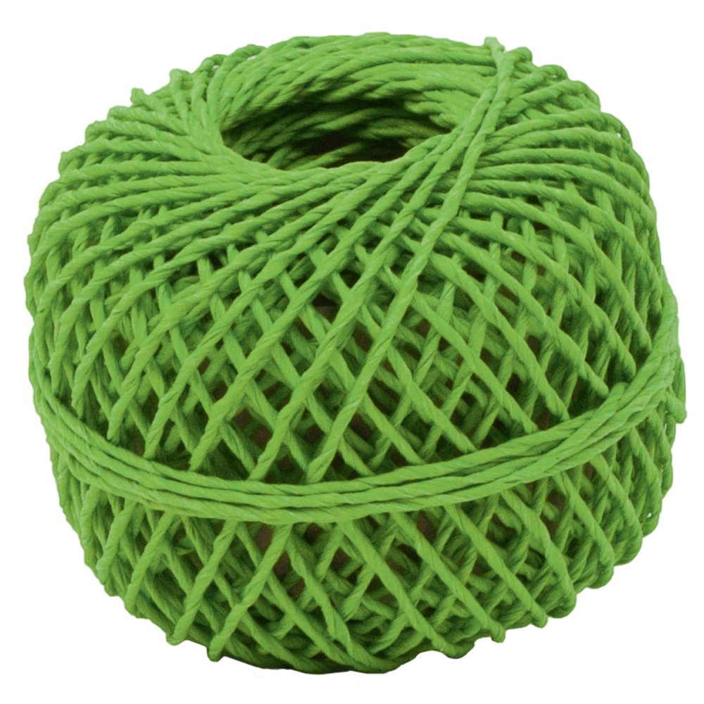 Kordel gedreht 100% Nature grün, 1 mm x 20 m