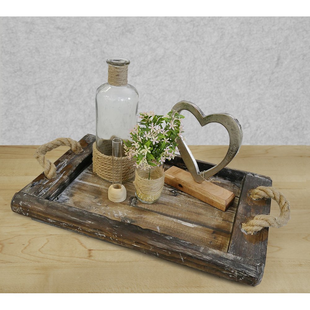 Holztablett Antik-Art/Vintage, 52 x 32,5 cm