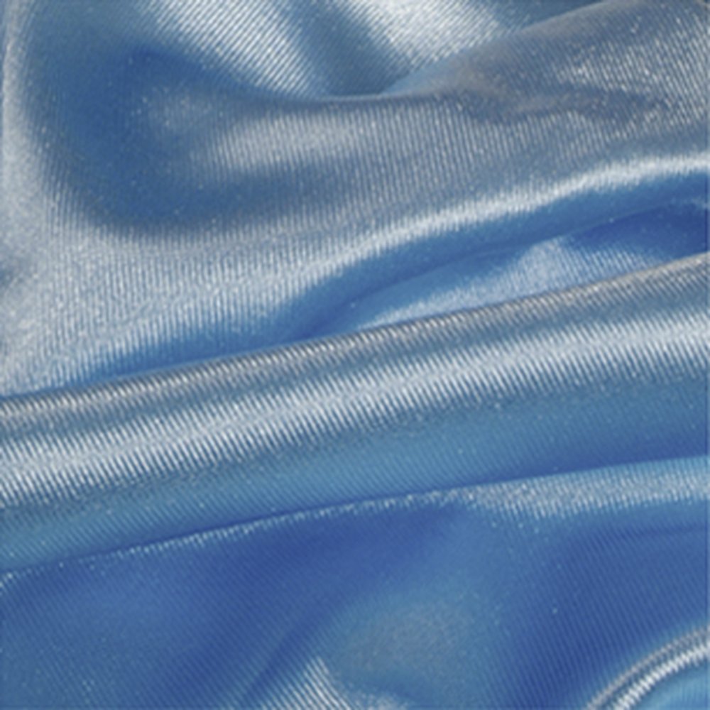 Stoff Trilobe hellblau-glänzend, 145 cm breit