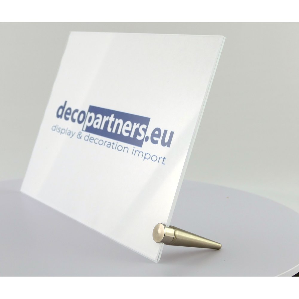 Plakataufsteller Edelstahl silber, Ø 18 x 75 mm