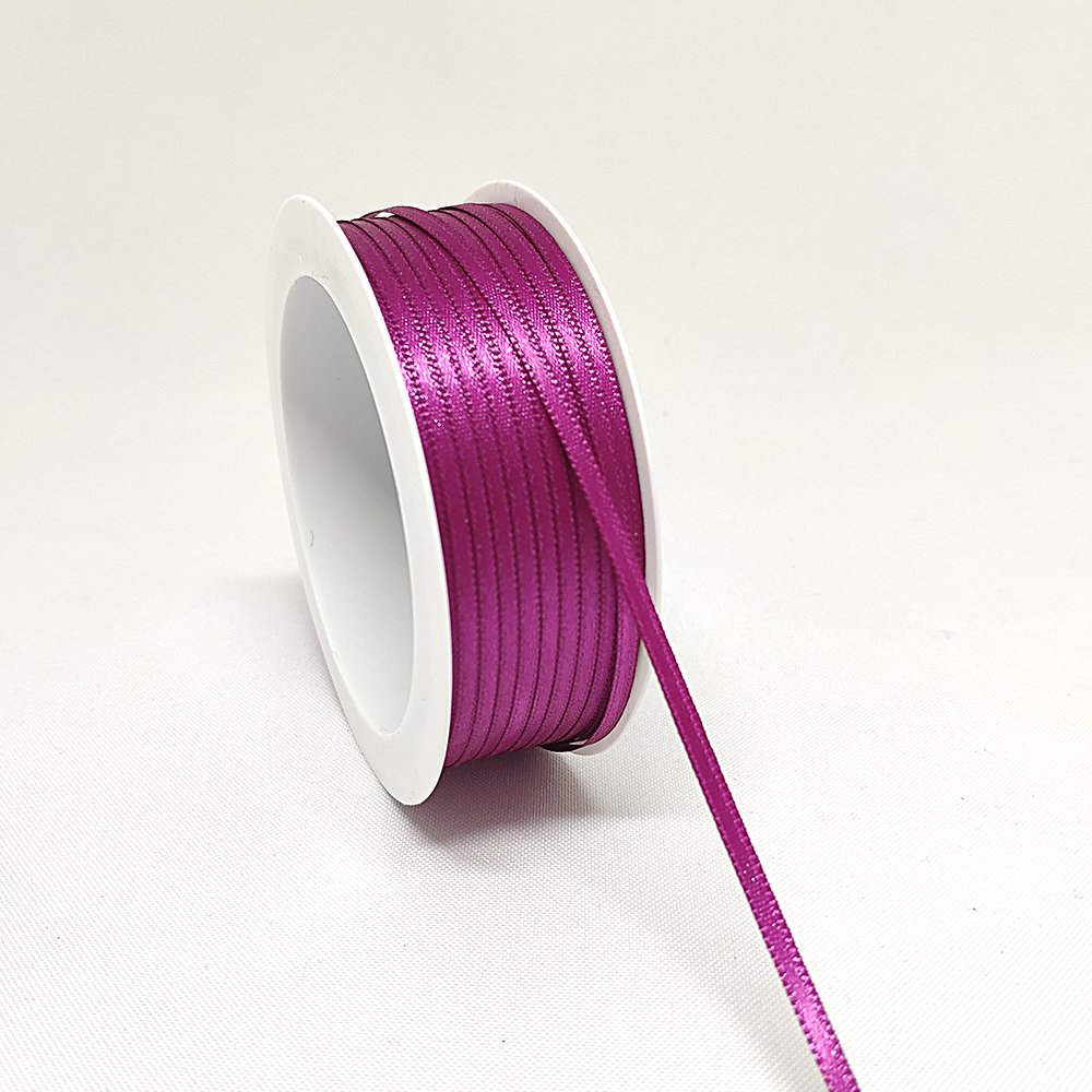 Doppelsatinband beere, 3 mm x 50 m