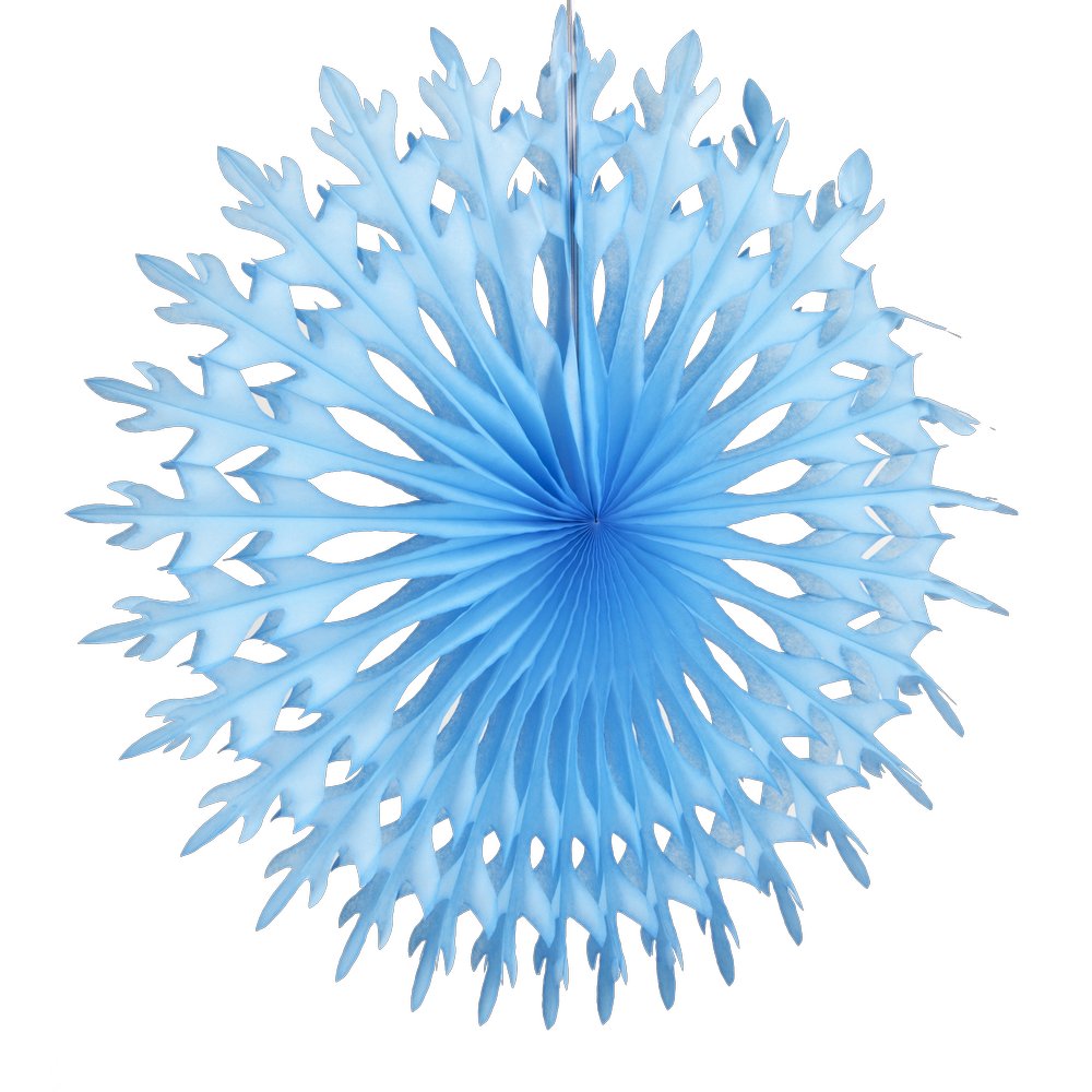 Falt-Motiv Snowflake B1 hellblau, Ø 50 cm