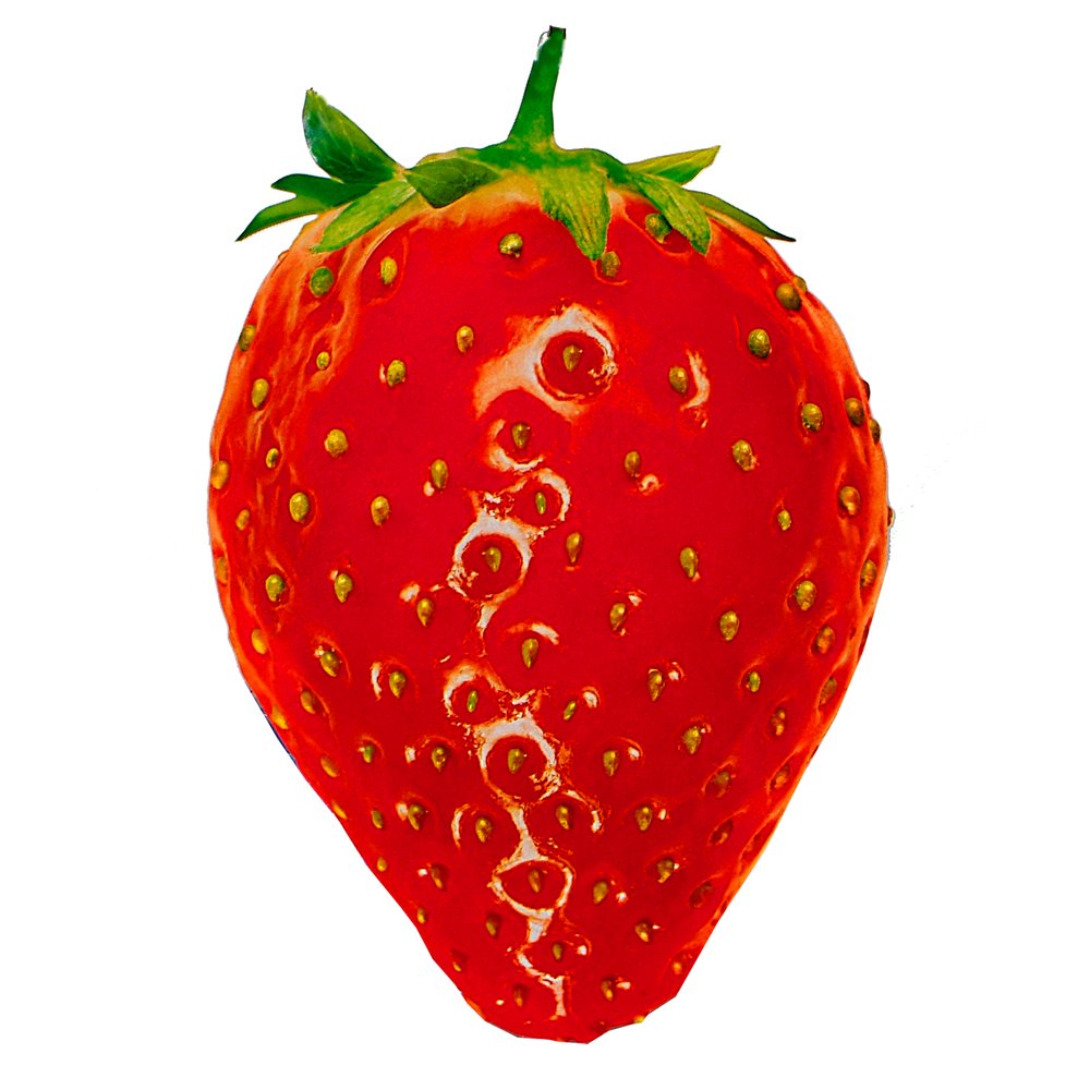 Erdbeere Motiv-Druck rot, 52 x 35 cm